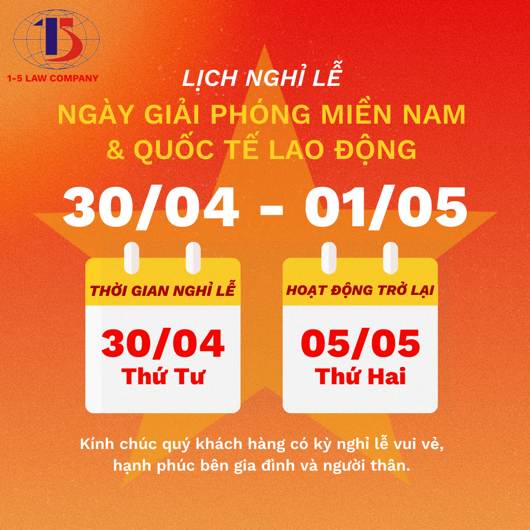 nghỉ lễ 30/4 và 1/5