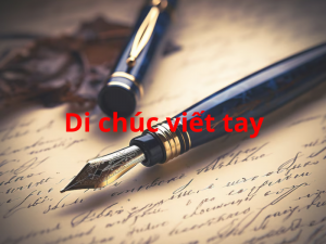 di chúc viết tay