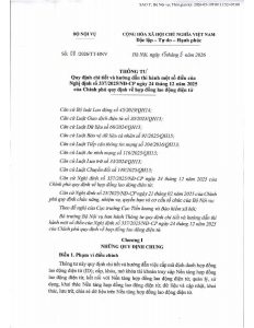 Thông tư 08/2026/TT-BNV hướng dẫn Nghị định 337/2025/NĐ-CP về hợp đồng lao động điện tử
