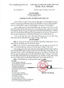 Tòa án nhân dân tối cao công bố 8 án lệ áp dụng từ ngày 01/7/2026